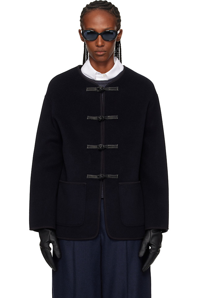 Двусторонняя шерстяная куртка Róhe, темно-синий
Двусторонняя шерстяная куртка Róhe, темно-синий