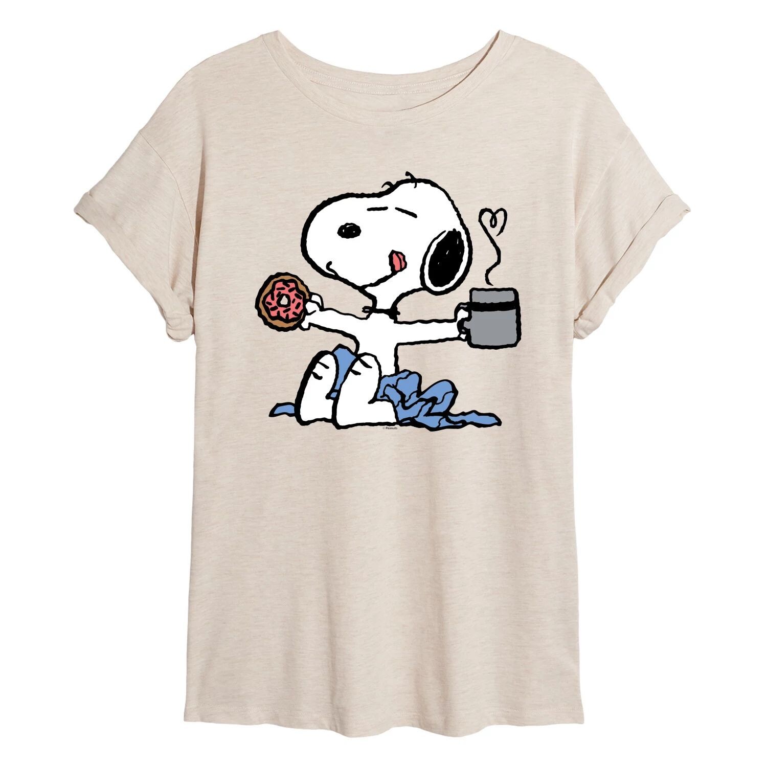 Струящаяся футболка Juniors' Peanuts Snoopy Coffee Licensed Character, бежевый
Струящаяся футболка Juniors' Peanuts Snoopy Coffee Licensed Character, бежевый