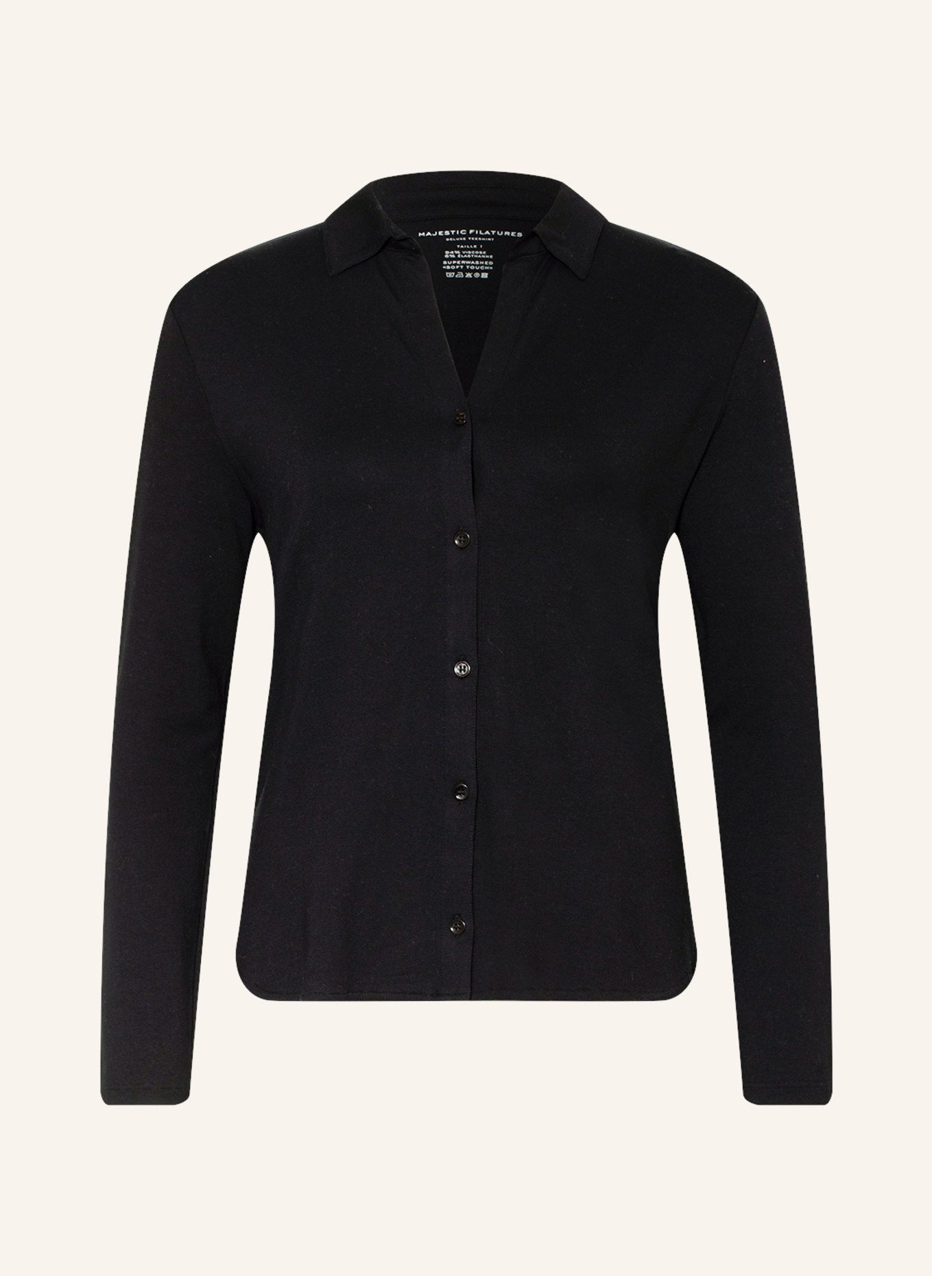 Джерси рубашка блузка Majestic Filatures, черный
Джерси рубашка блузка Majestic Filatures, черный