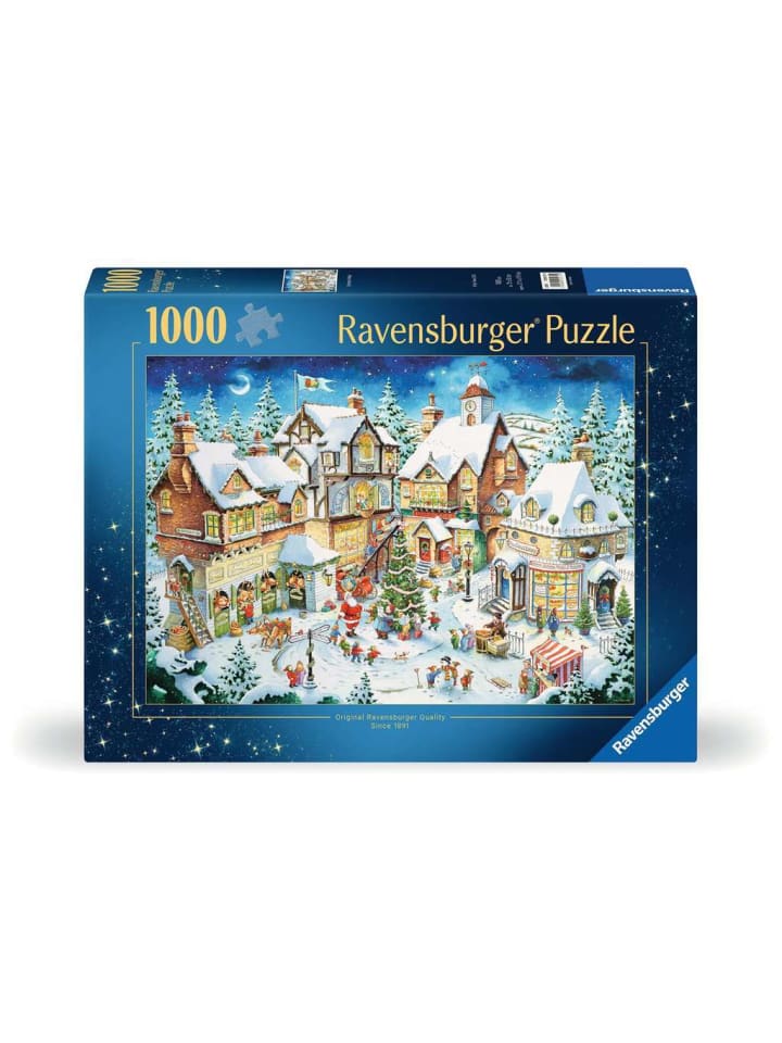 Пазл Ravensburger «Рождественская деревня» из 1000 деталей с красочным рисунком
Пазл Ravensburger «Рождественская деревня» из 1000 деталей с красочным рисунком