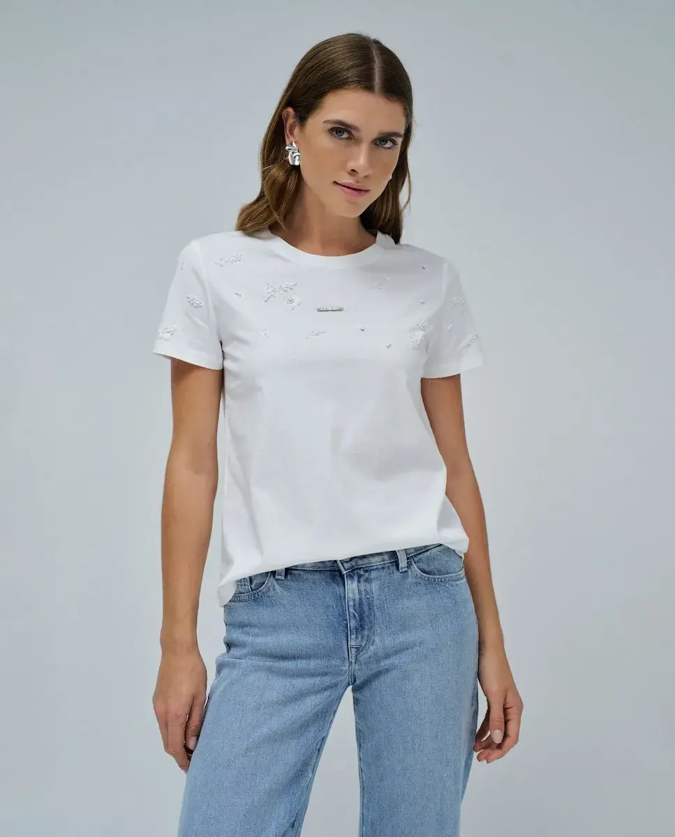 Женская футболка с пайетками Salsa Jeans, белый
Женская футболка с пайетками Salsa Jeans, белый