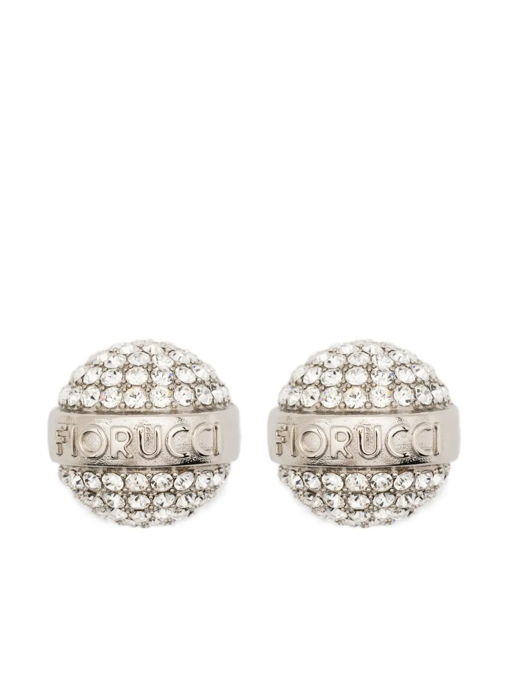 Серьга, украшенная кристаллами Fiorucci, серебристый
Серьга, украшенная кристаллами Fiorucci, серебристый