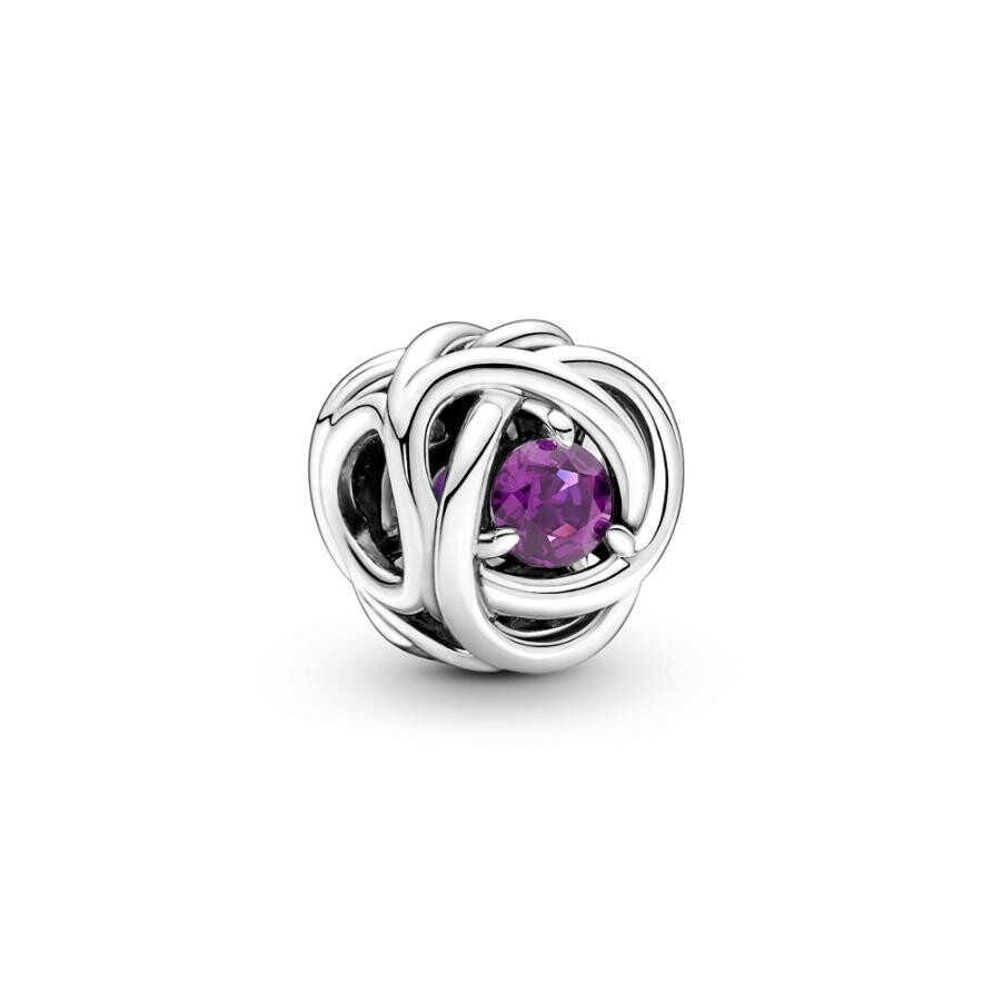 Шарм February Purple Eternity Circle Pandora, стерлинговое серебро
Шарм February Purple Eternity Circle Pandora, стерлинговое серебро