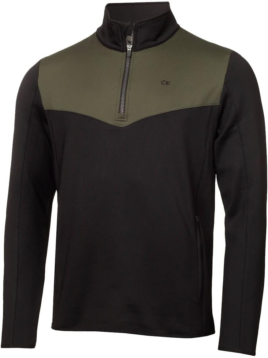Мужской эластичный гольф-свитер Calvin Klein Traverse с полумолнией, Khaki/Black
Мужской эластичный гольф-свитер Calvin Klein Traverse с полумолнией, Khaki/Black