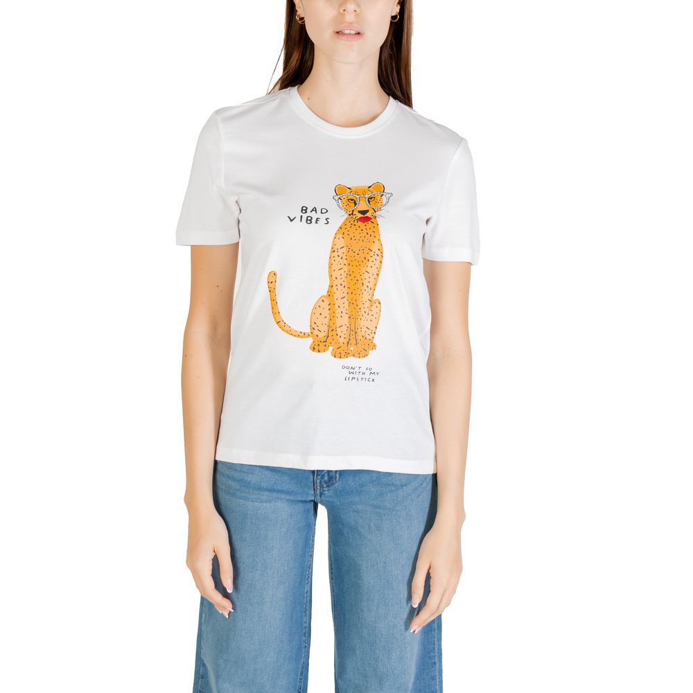 Белая футболка из органического хлопка Only, белый
Белая футболка из органического хлопка Only, белый