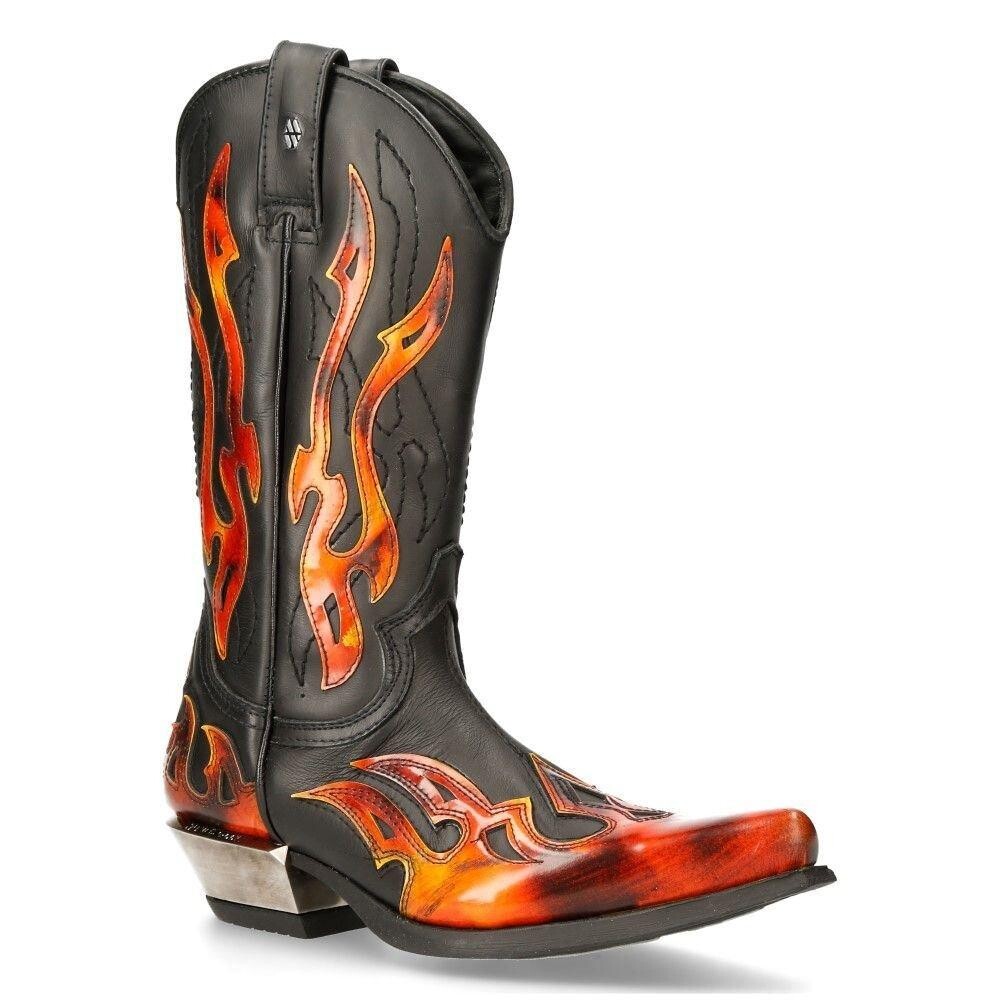 New Rock Flame Accented/красные ковбойские сапоги до середины икры-7921-S2 New Rock, черный
New Rock Flame Accented/красные ковбойские сапоги до середины икры-7921-S2 New Rock, черный