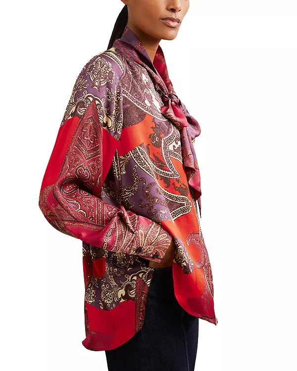 Топ с нефритовым принтом "пейсли" Reiss, красный
Топ с нефритовым принтом "пейсли" Reiss, красный