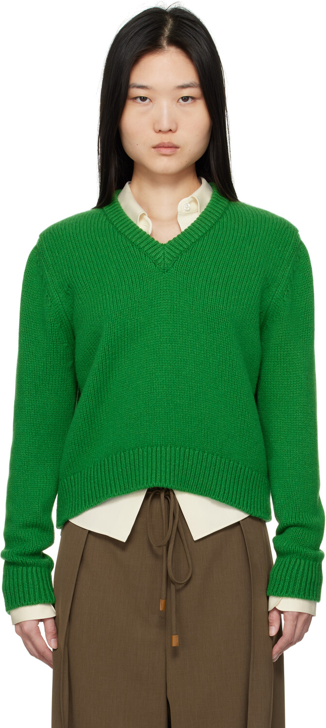 Зеленый свитер Glenn с V-образным вырезом &Daughter
Зеленый свитер Glenn с V-образным вырезом &Daughter