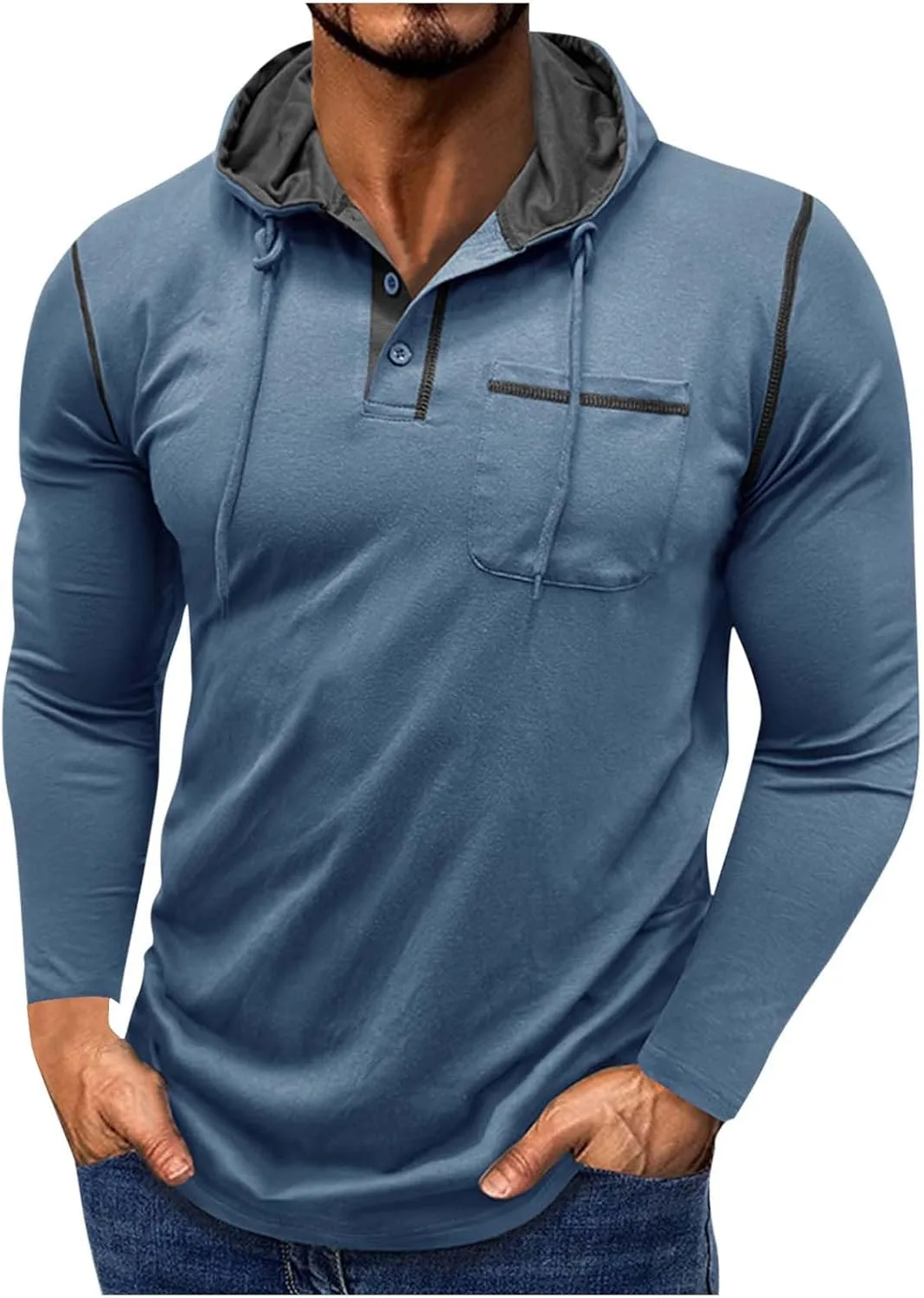 Мужская хлопковая толстовка с капюшоном и карманом Sdeycui
Мужская хлопковая толстовка с капюшоном и карманом Sdeycui