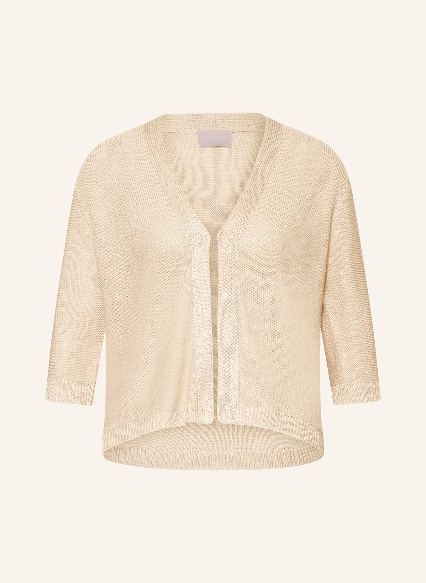 Льняной кардиган с рукавами 3/4 и пайетками Hemisphere, бежевый
Льняной кардиган с рукавами 3/4 и пайетками Hemisphere, бежевый