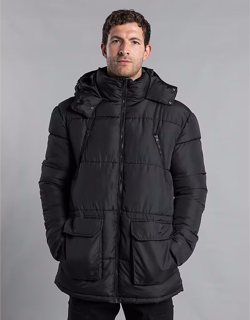 Удлиненная парка с капюшоном черного цвета French Connection
Удлиненная парка с капюшоном черного цвета French Connection