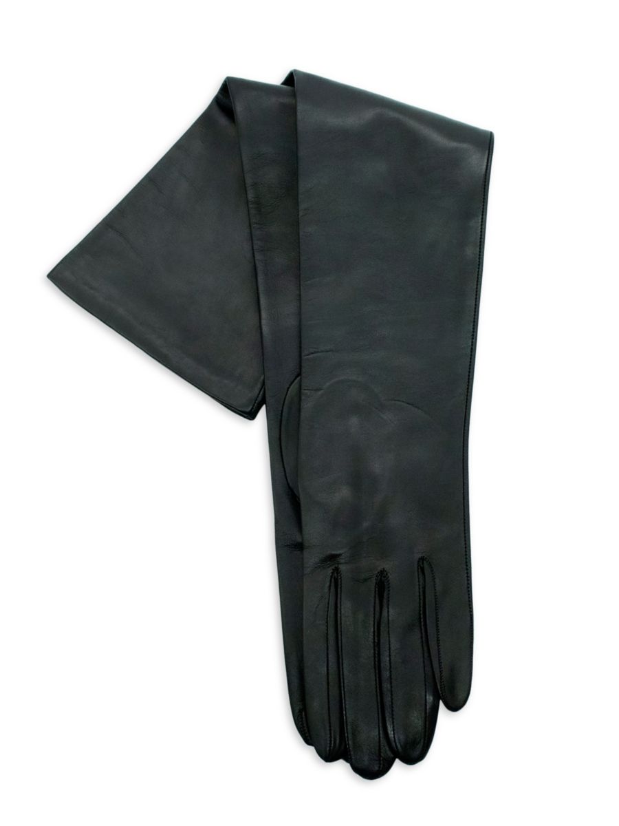 Кожаные вечерние перчатки Portolano, черный 
Кожаные вечерние перчатки Portolano, черный