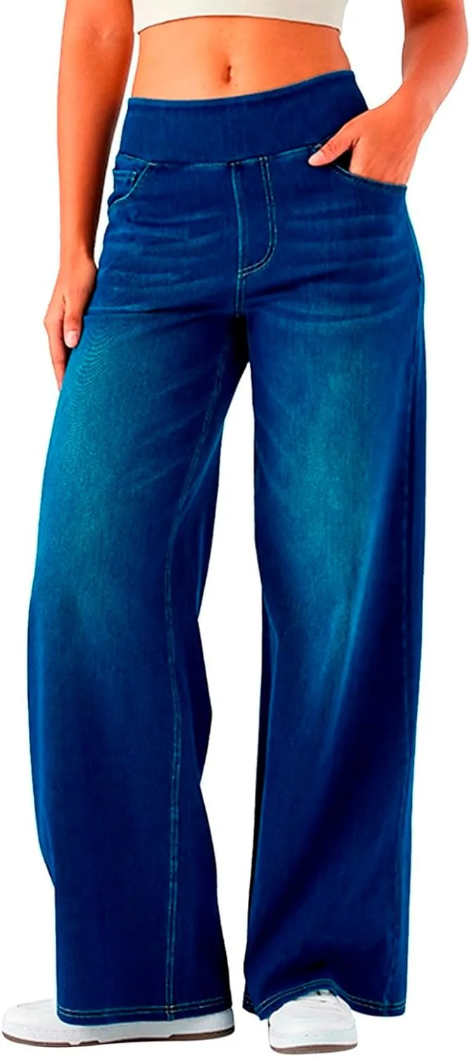 Женские джинсы Wide Leg Stretch с высокой посадкой
Женские джинсы Wide Leg Stretch с высокой посадкой