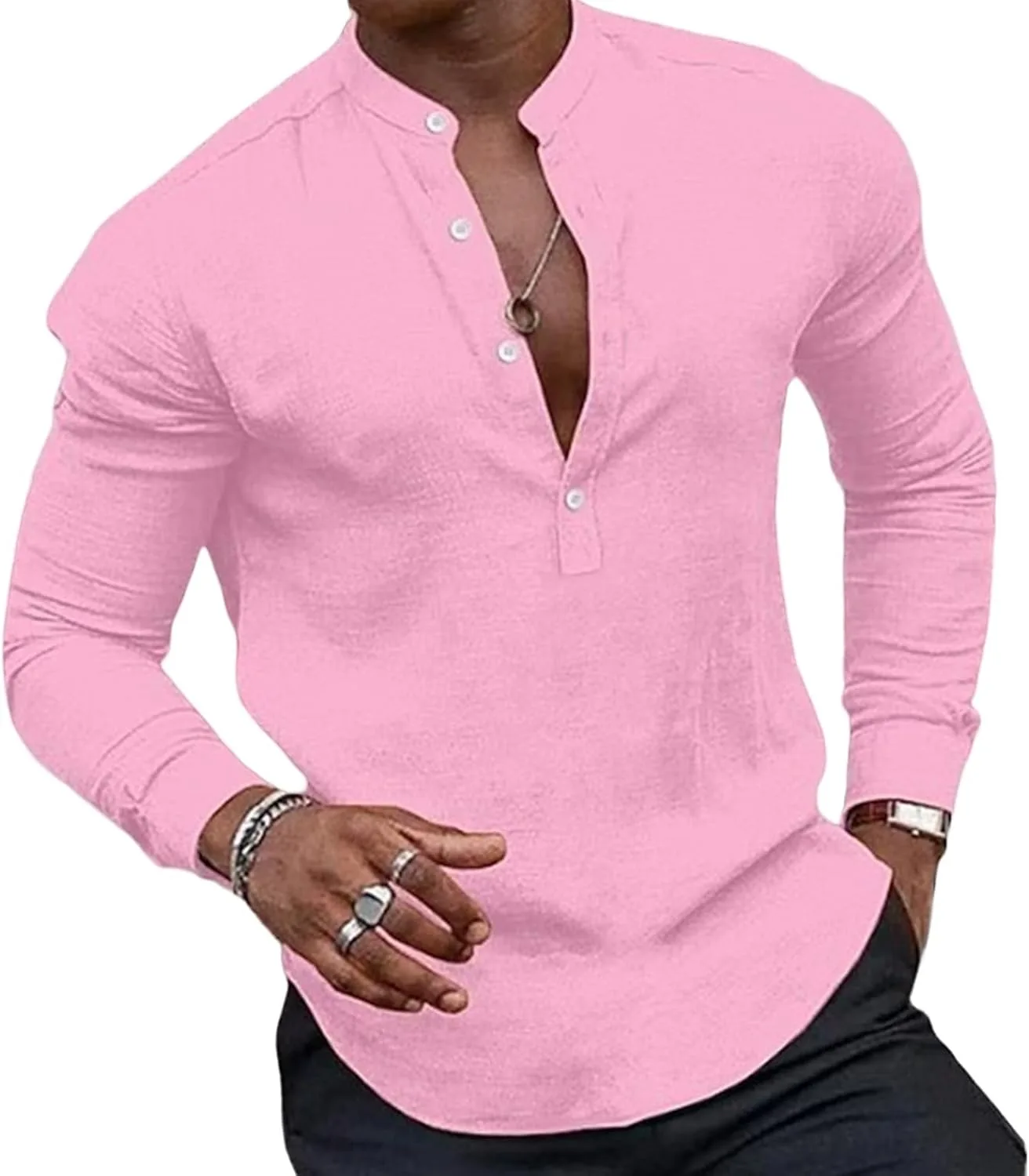 Мужская футболка с длинным рукавом и воротником стойкой
Мужская футболка с длинным рукавом и воротником стойкой