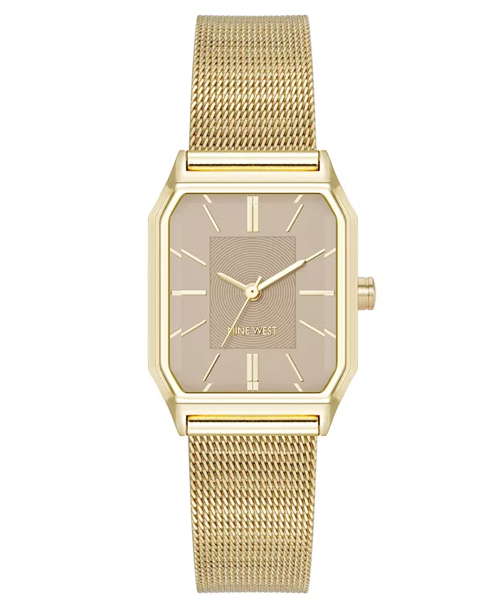 Женские часы Quartz Faceted Tan и Gold-Tone из нержавеющей стали с сетчатым браслетом, 26 мм Nine West
Женские часы Quartz Faceted Tan и Gold-Tone из нержавеющей стали с сетчатым браслетом, 26 мм Nine West