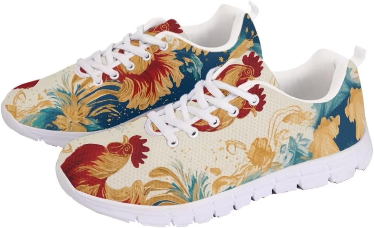 Кроссовки chaqlin для женщин и мужчин, дышащие сетчатые беговые кроссовки, противоскользящие повседневные спортивные прогулочные кроссовки, Watercolor Rooster Floral
Кроссовки chaqlin для женщин и мужчин, дышащие сетчатые беговые кроссовки, противоскользящие повседневные спортивные прогулочные кроссовки, Watercolor Rooster Floral