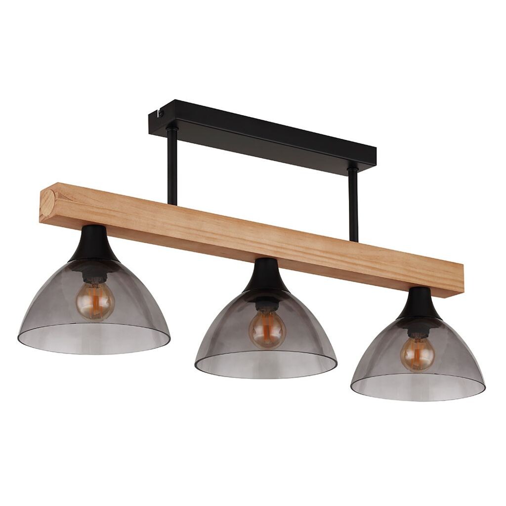 Потолочный светильник, натуральное дерево, дымчатое стекло, L 65 см Globo Lighting, коричневый
Потолочный светильник, натуральное дерево, дымчатое стекло, L 65 см Globo Lighting, коричневый