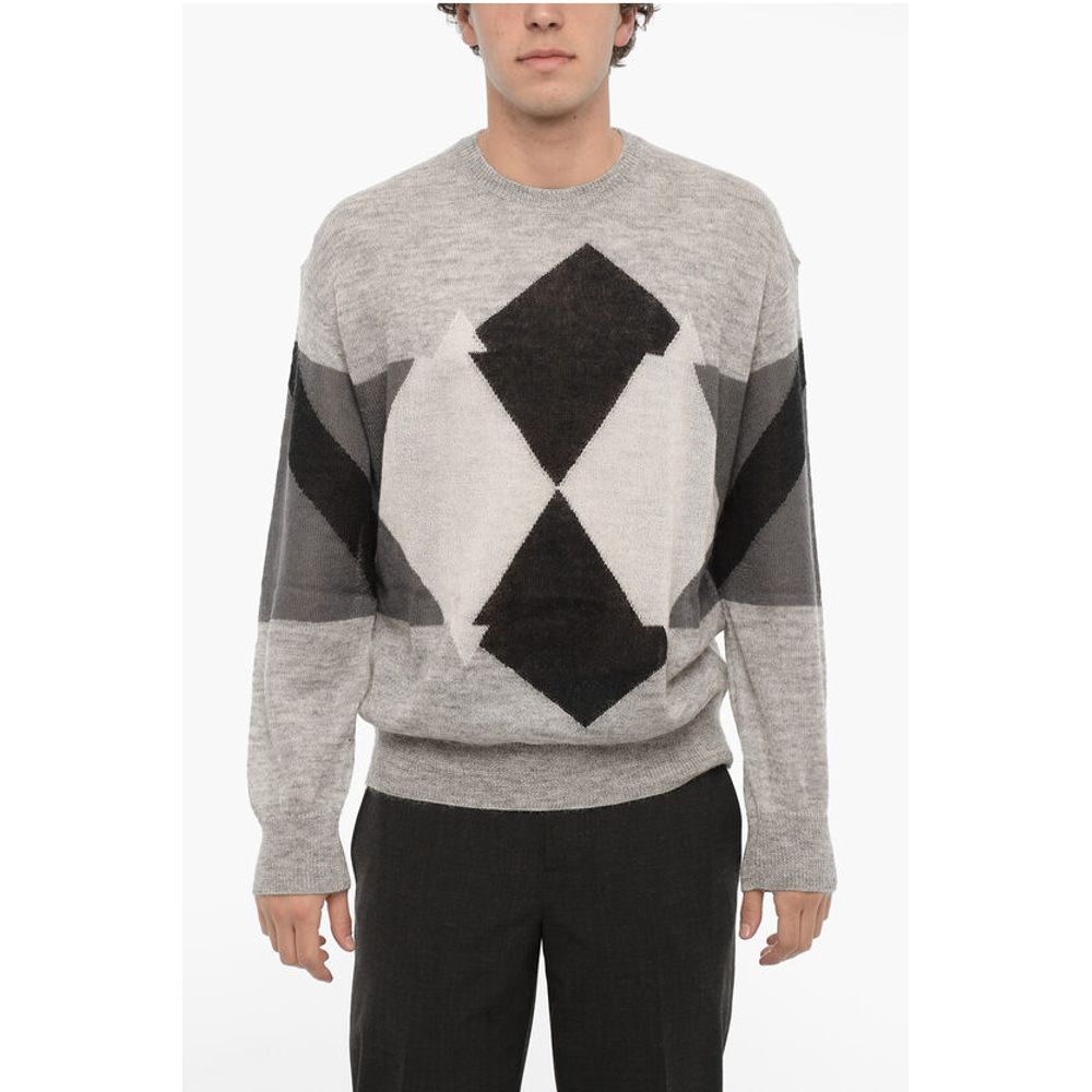 Свитер с круглым вырезом и узором «Аргайл» Neil Barrett, Bicolor
Свитер с круглым вырезом и узором «Аргайл» Neil Barrett, Bicolor