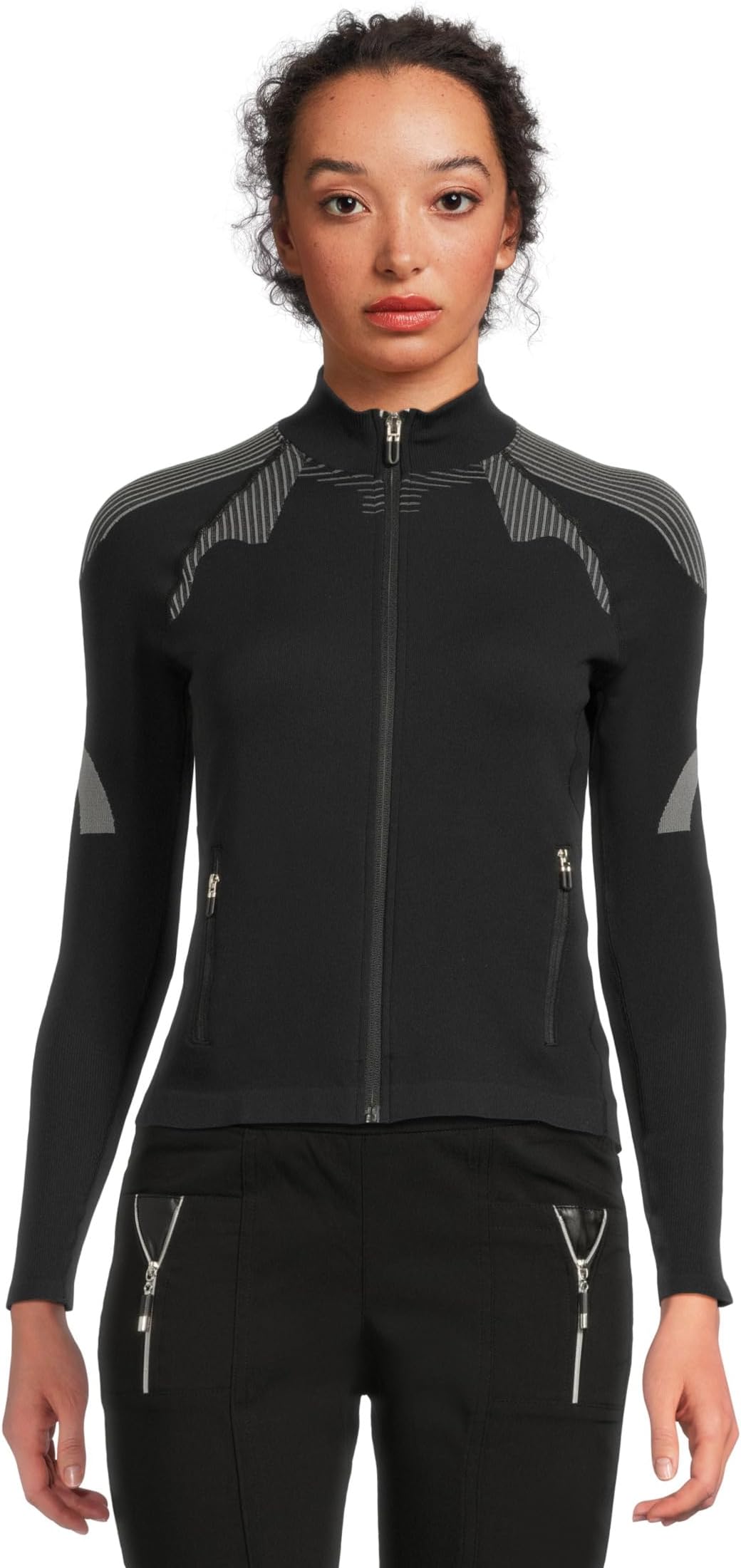 Женская легкая куртка-свитер на молнии Jamie Sadock, Black
Женская легкая куртка-свитер на молнии Jamie Sadock, Black