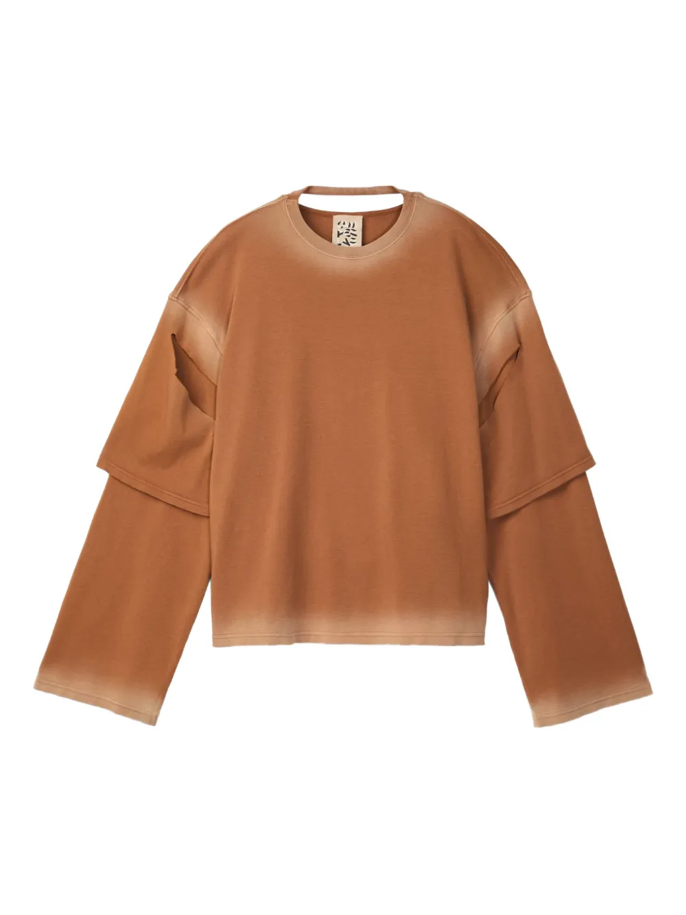 Двухслойная футболка с эффектом омбре Camperlab, коричневый
Двухслойная футболка с эффектом омбре Camperlab, коричневый