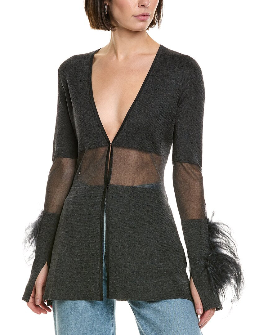 Блейзер LAPOINTE Sheer Intarsia Ostrich-Trim Top Lapointe, серый
Блейзер LAPOINTE Sheer Intarsia Ostrich-Trim Top Lapointe, серый