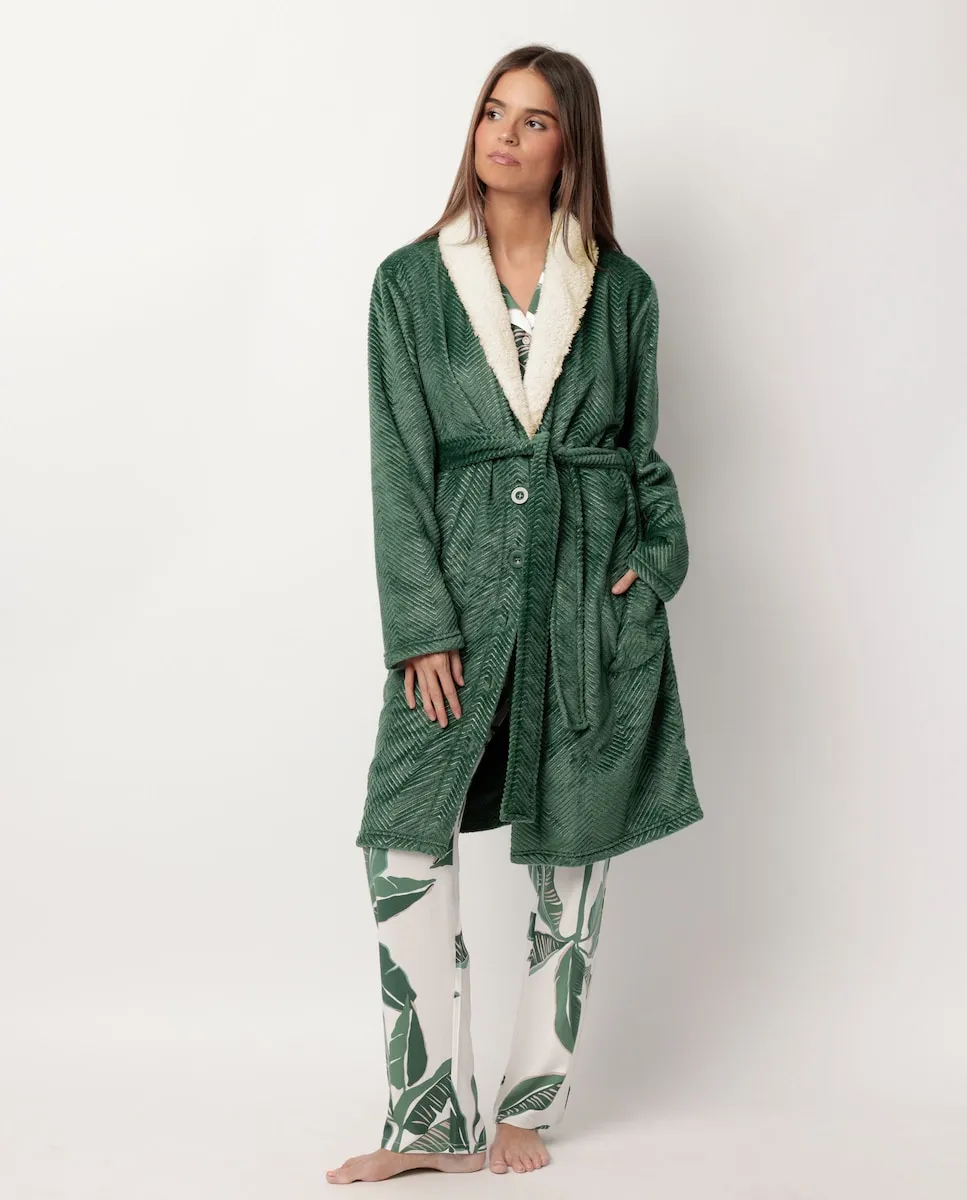 Женская халат с длинным рукавом из теплой ткани Admas, зеленый
Женская халат с длинным рукавом из теплой ткани Admas, зеленый
