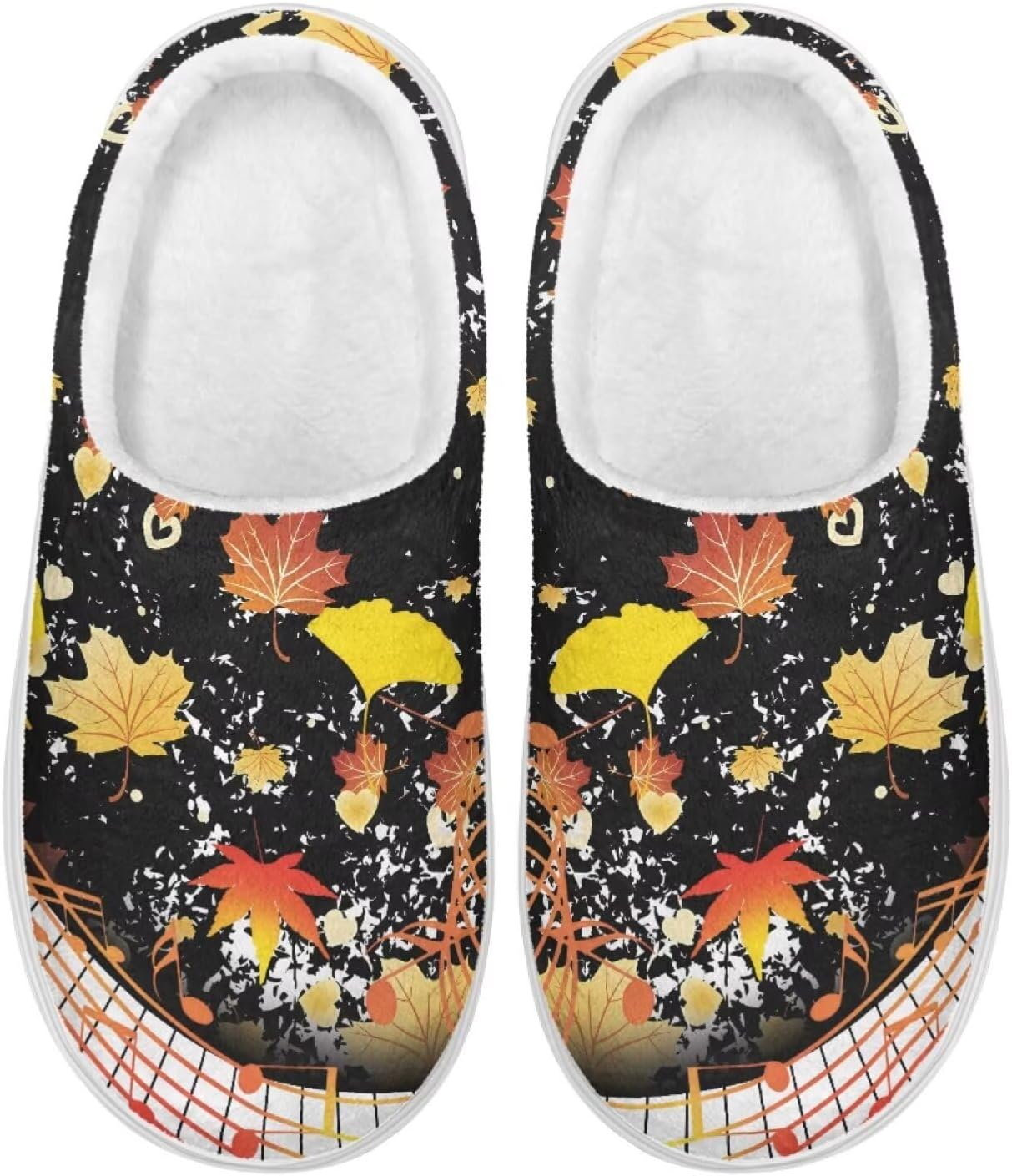 Домашние тапочки из пенной мемори-пены Pynewomyt для женщин и мужчин, осенние тапочки для дома и отеля, с закрытым носком, для спальни, для использования в помещении, Fall Maple Leaf Musical Note
Домашние тапочки из пенной мемори-пены Pynewomyt для женщин и мужчин, осенние тапочки для дома и отеля, с закрытым носком, для спальни, для использования в помещении, Fall Maple Leaf Musical Note
