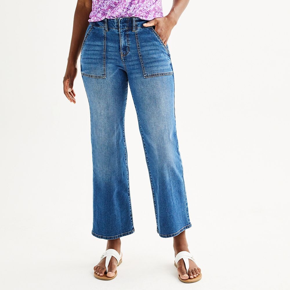 Женские широкие брюки с плоской передней частью Draper James, цвет Medium Wash
Женские широкие брюки с плоской передней частью Draper James, цвет Medium Wash