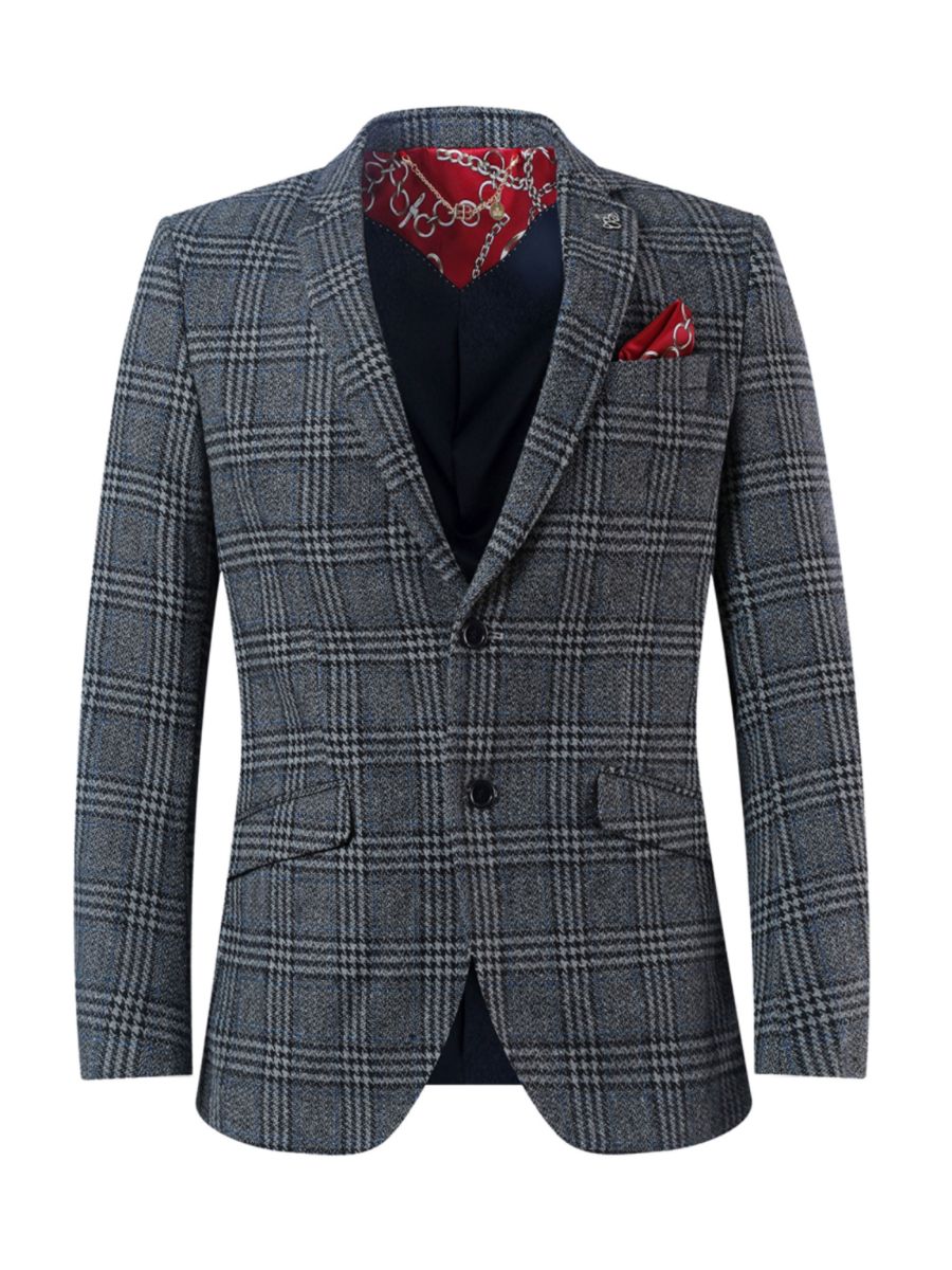 Приталенный клетчатый пиджак из смесовой шерсти Elie Balleh, черный
Приталенный клетчатый пиджак из смесовой шерсти Elie Balleh, черный