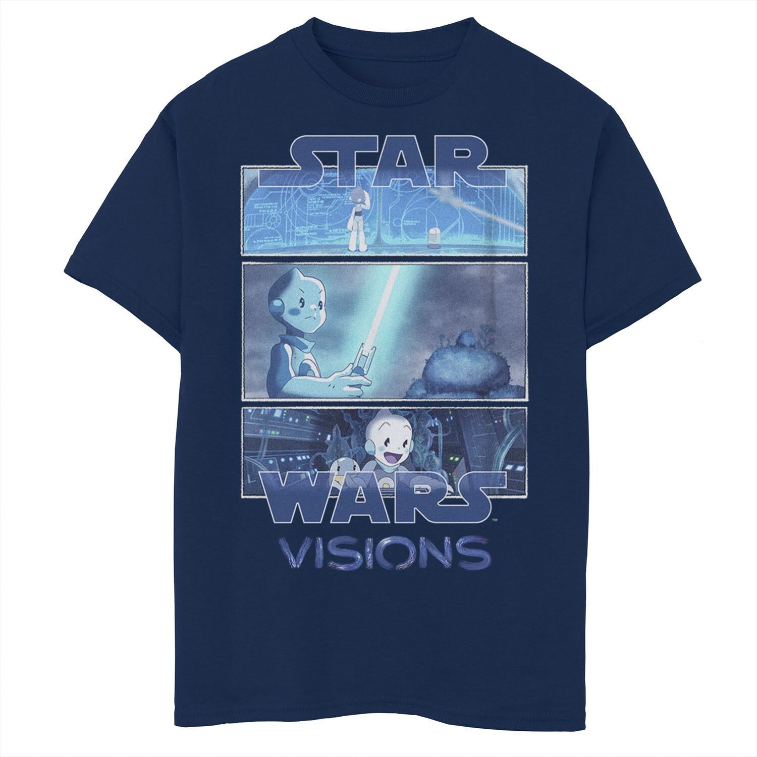 Футболка с трехпанельным логотипом и графическим рисунком для мальчиков 8–20 лет Star Wars
Футболка с трехпанельным логотипом и графическим рисунком для мальчиков 8–20 лет Star Wars