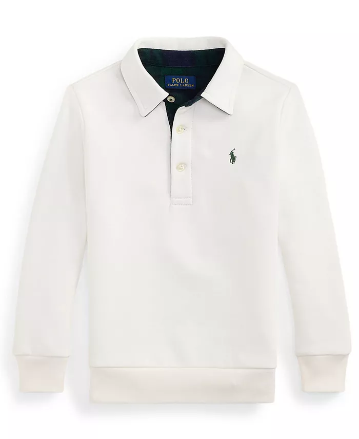 Мальчики 2-7 флисовая толстовка с клетчатой отделкой и воротником-поло Polo Ralph Lauren, белый
Мальчики 2-7 флисовая толстовка с клетчатой отделкой и воротником-поло Polo Ralph Lauren, белый