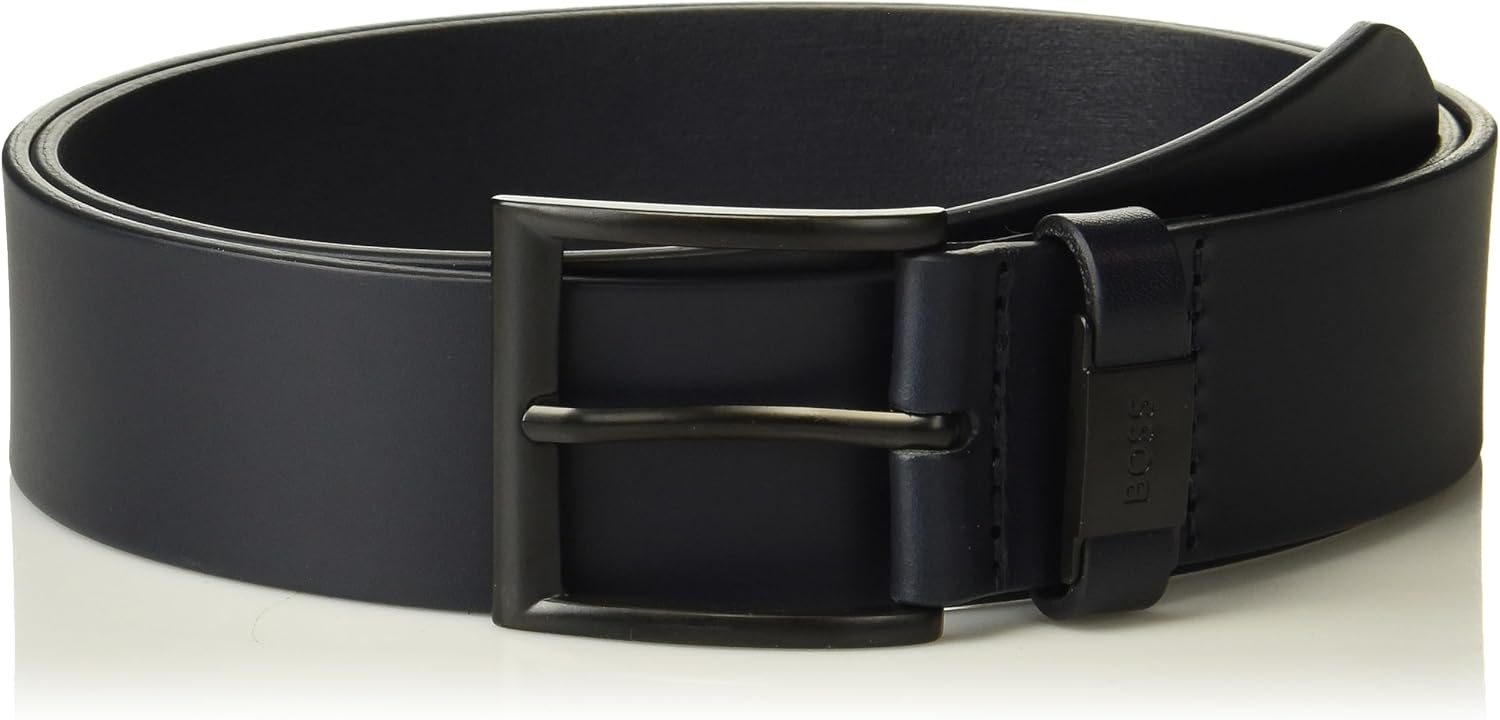 BOSS мужской пояс с пряжкой в тон из гладкой кожи, Dark Midnight Blue
BOSS мужской пояс с пряжкой в тон из гладкой кожи, Dark Midnight Blue