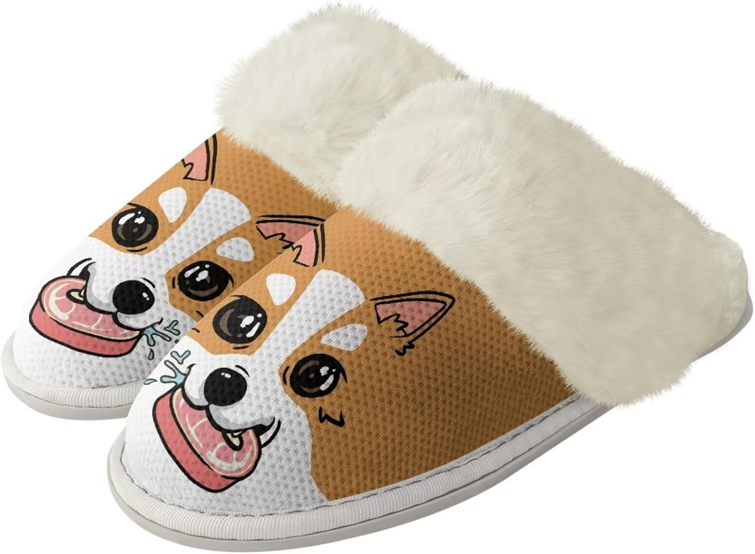 Женские и мужские теплые тапочки мягкие плюшевые домашние тапочки с противоскользящей подошвой, пушистым воротником, для спальни, для дома и улицы Jiquruby, Cartoon Dog
Женские и мужские теплые тапочки мягкие плюшевые домашние тапочки с противоскользящей подошвой, пушистым воротником, для спальни, для дома и улицы Jiquruby, Cartoon Dog