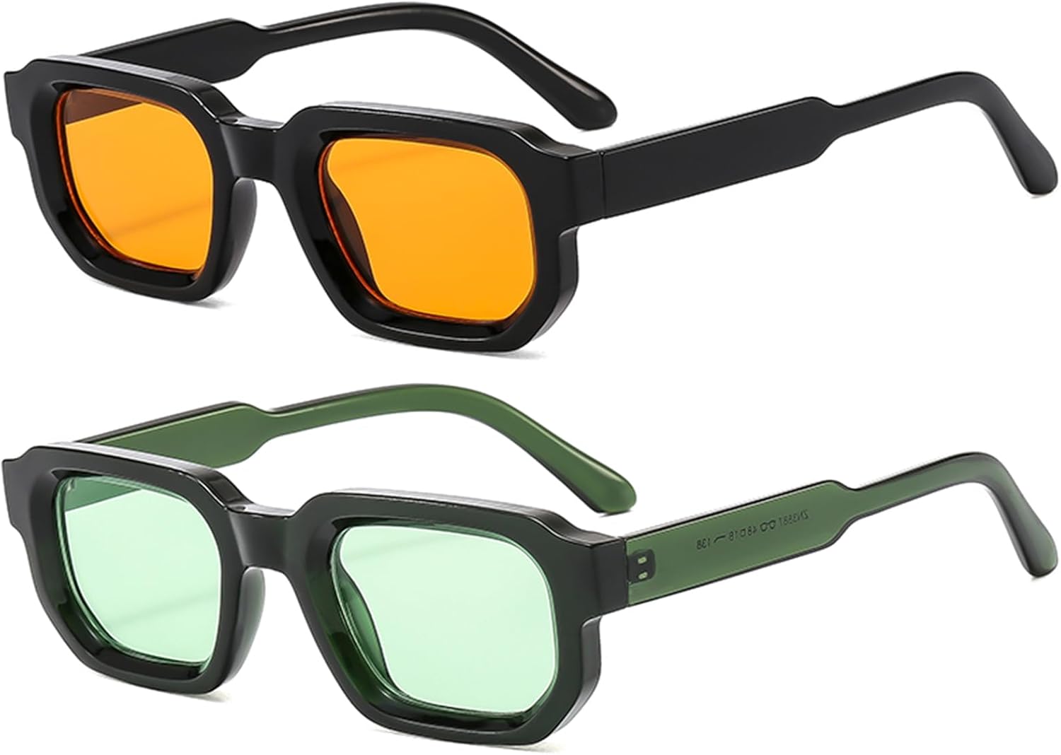 Ретро-солнцезащитные очки прямоугольной формы для мужчин и женщин, модные маленькие квадратные очки с толстыми линзами шестиугольной формы piscm, 2 Pack(black/Orange+sage Green)
Ретро-солнцезащитные очки прямоугольной формы для мужчин и женщин, модные маленькие квадратные очки с толстыми линзами шестиугольной формы piscm, 2 Pack(black/Orange+sage Green)
