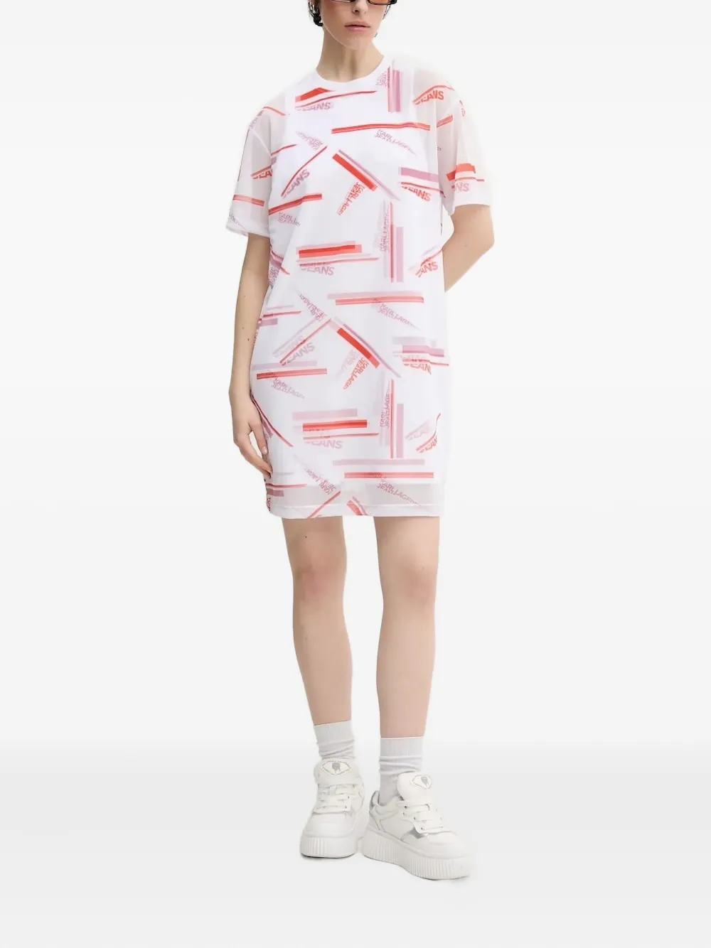 Прозрачное платье мини с логотипом Karl Lagerfeld Jeans, белый
Прозрачное платье мини с логотипом Karl Lagerfeld Jeans, белый