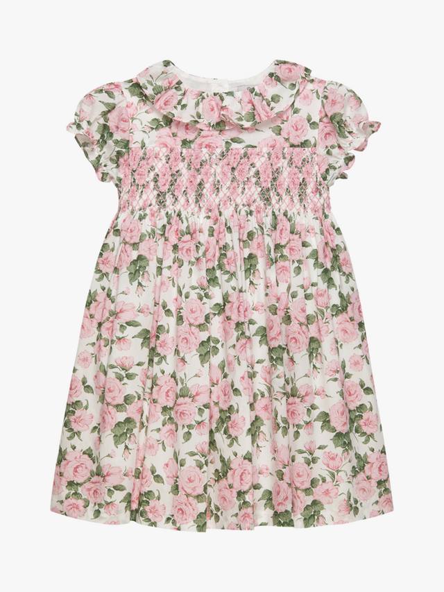 Детское платье Carline с розовым принтом и буфами из хлопка Trotters, Pink/Multi
Детское платье Carline с розовым принтом и буфами из хлопка Trotters, Pink/Multi