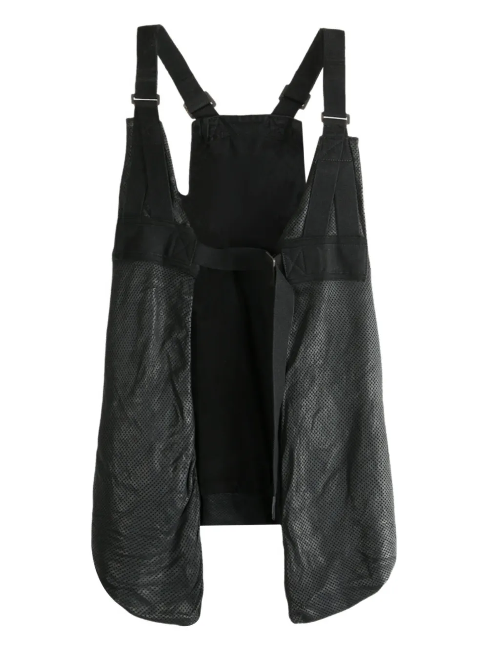 Жилет с перфорированным кожаным ремешком Boris Bidjan Saberi, черный
Жилет с перфорированным кожаным ремешком Boris Bidjan Saberi, черный