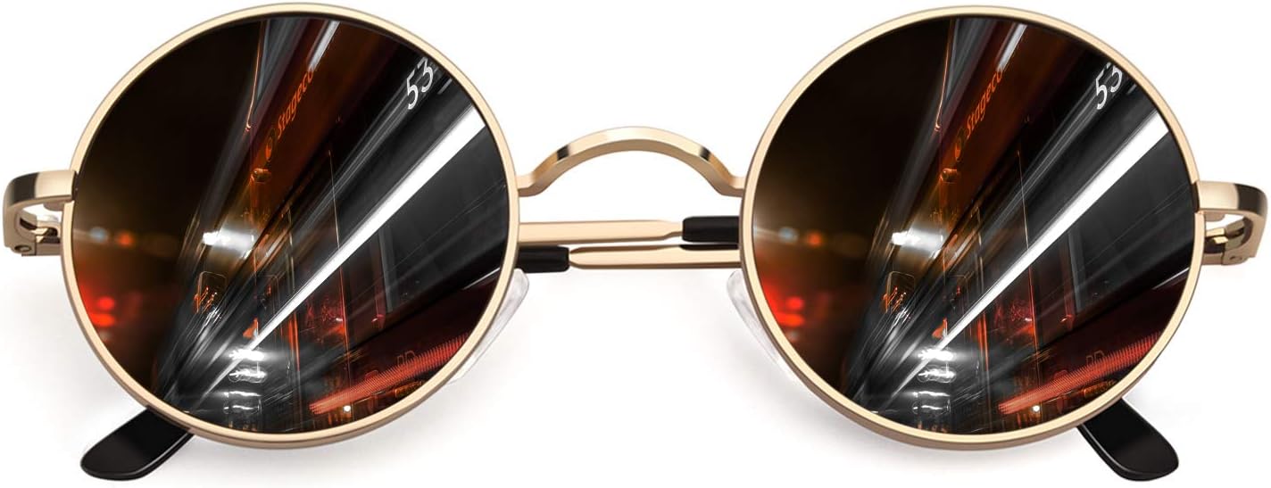 CGID Ретро круглые поляризованные солнцезащитные очки для мужчин и женщин, круглые металлические очки в стиле хиппи, защита UV400, E01, Retro/48mm/Gold Frame Black Lens
CGID Ретро круглые поляризованные солнцезащитные очки для мужчин и женщин, круглые металлические очки в стиле хиппи, защита UV400, E01, Retro/48mm/Gold Frame Black Lens