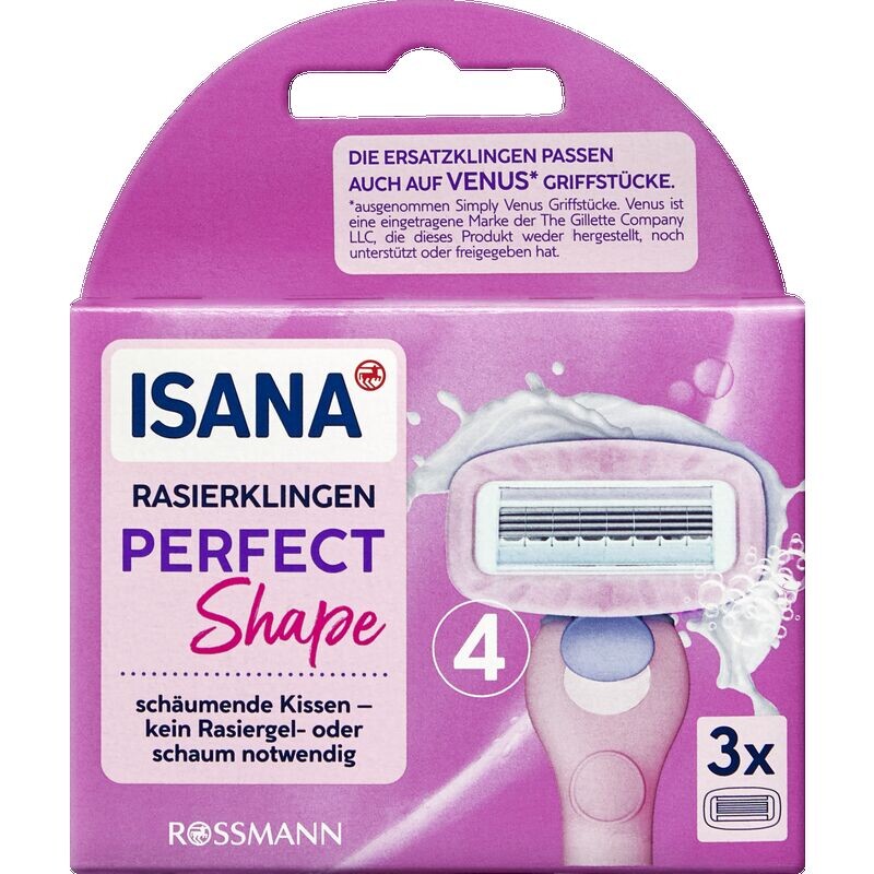 Лезвия бритвы идеальной формы ISANA, 3 шт.
Лезвия бритвы идеальной формы ISANA, 3 шт.