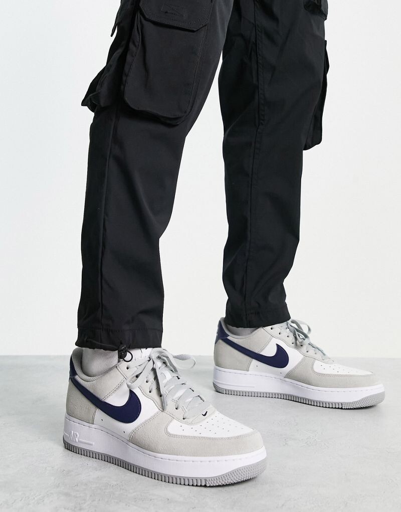 Nike – Air Force 1 '07 – серо-темно-синие кроссовки в стиле ретро, Синий, Nike – Air Force 1 '07 – серо-темно-синие кроссовки в стиле ретро
Nike – Air Force 1 '07 – серо-темно-синие кроссовки в стиле ретро, Синий, Nike – Air Force 1 '07 – серо-темно-синие кроссовки в стиле ретро