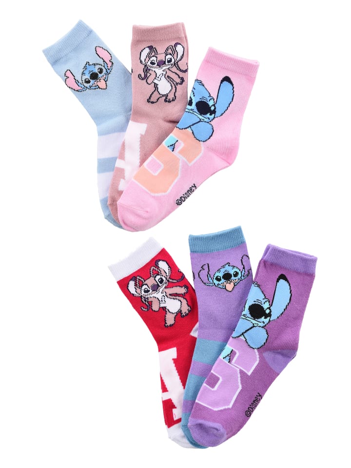 Stitch Детские носки, 3 пары, разноцветные
Stitch Детские носки, 3 пары, разноцветные