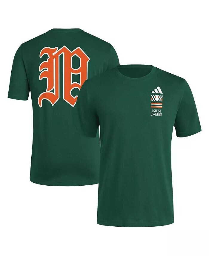 Мужская зеленая потертая футболка Miami Hurricanes Reverse Retro Baseball 2 Hit adidas
Мужская зеленая потертая футболка Miami Hurricanes Reverse Retro Baseball 2 Hit adidas