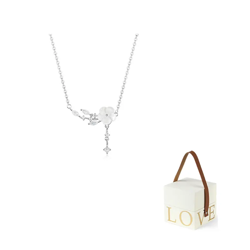 MISS TOOYA Колье из серебра 999 с цирконом для женщин
MISS TOOYA Колье из серебра 999 с цирконом для женщин