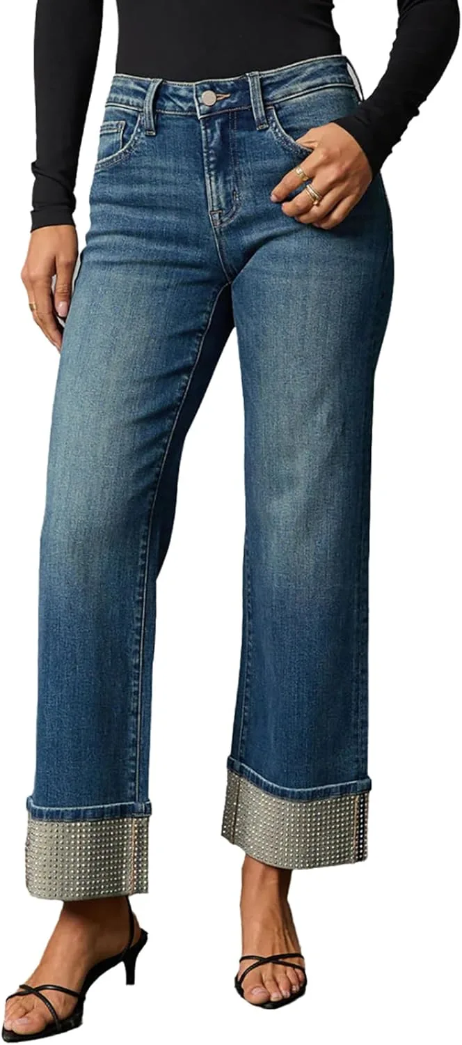 Женские джинсы прямого кроя с высокой посадкой QLAUYIOE
Женские джинсы прямого кроя с высокой посадкой QLAUYIOE