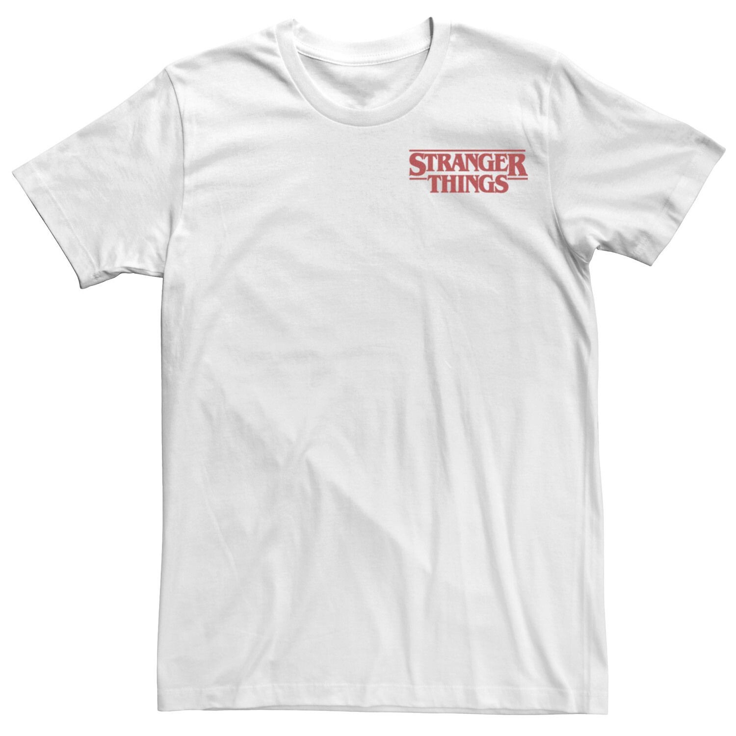 Мужская футболка Netflix Stranger Things с однотонным логотипом на левой груди Licensed Character
Мужская футболка Netflix Stranger Things с однотонным логотипом на левой груди Licensed Character