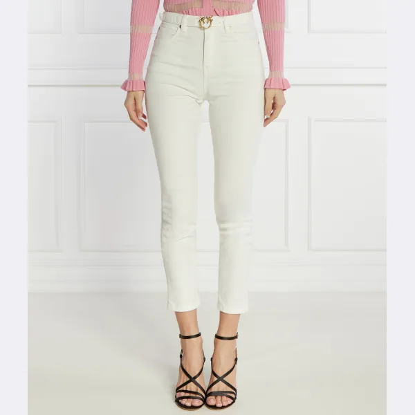 Узкие брюки Susan с поясом джинсовая ткань Pinko, белый
Узкие брюки Susan с поясом джинсовая ткань Pinko, белый