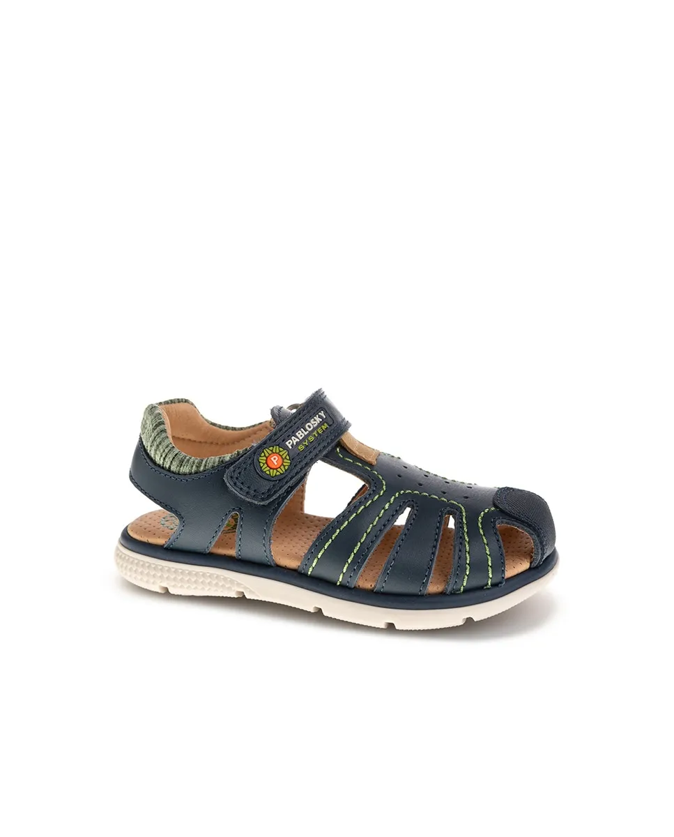 Детские сандалии из кожи с липучкой Pablosky, синий
Детские сандалии из кожи с липучкой Pablosky, синий
