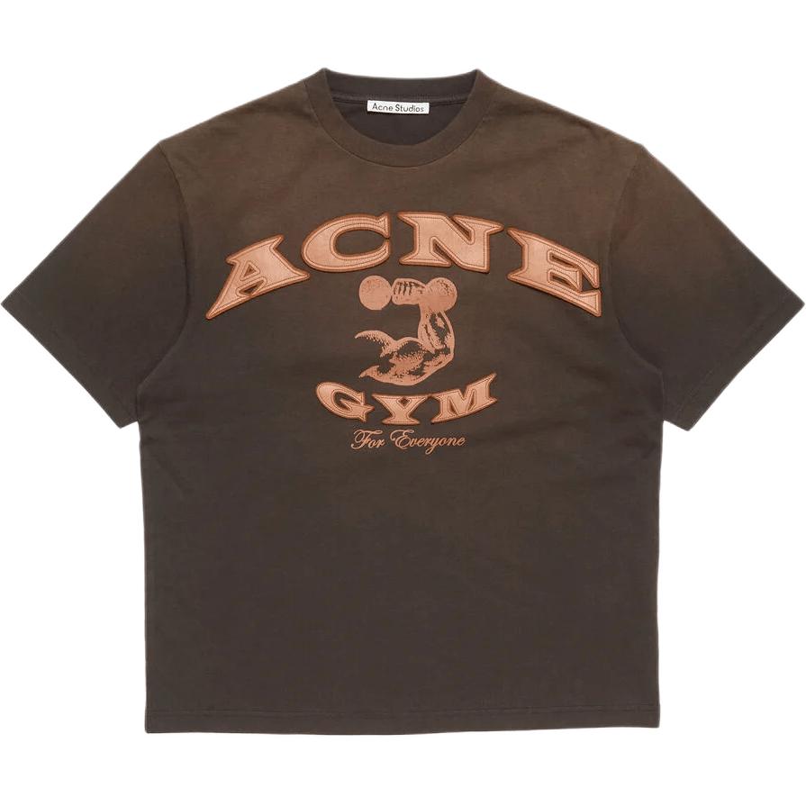 Футболка с аппликацией логотипа Acne Studios, коричневый
Футболка с аппликацией логотипа Acne Studios, коричневый