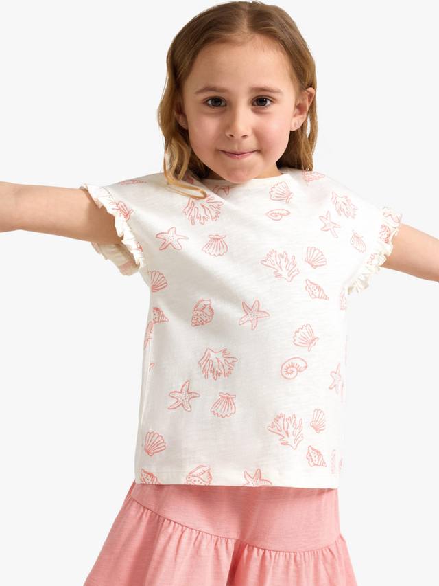 Детский топ с оборкой в морском стиле Lindex, White
Детский топ с оборкой в морском стиле Lindex, White