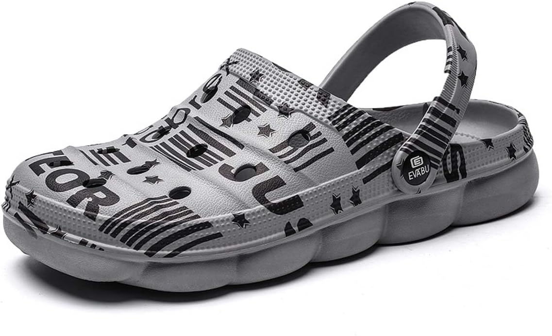 HYDLONGR Мужские и женские легкие сандалии для сада с плоской подошвой, дышащие, быстросохнущие пляжные шлепанцы, нескользящие сабо и мюли, серый
HYDLONGR Мужские и женские легкие сандалии для сада с плоской подошвой, дышащие, быстросохнущие пляжные шлепанцы, нескользящие сабо и мюли, серый